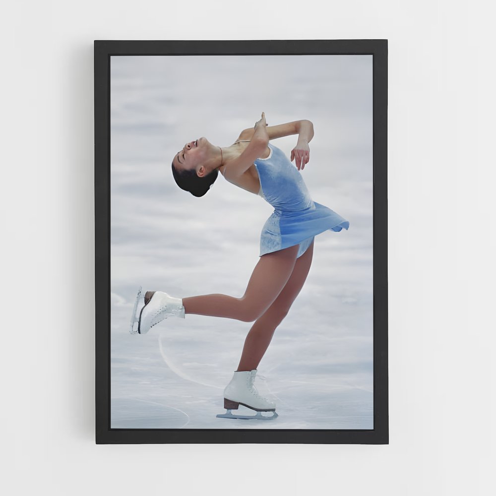 Poster Michelle kwan patineuse – affiche Patinage artistique (vue 2)